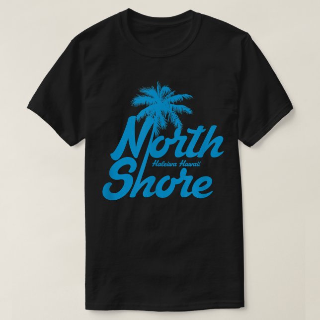 Hawaii North Shore Haleiwa Hawaii Handflatan Träd  T Shirt (Design framsida)