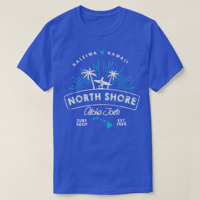 Hawaii North Shore Haleiwa Surfa Shop T Shirt (Design framsida)