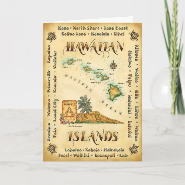 Hawaii Note Card Kort (Framsida)