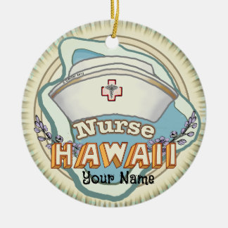 Hawaii Nurse Julgransprydnad Keramik