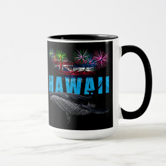 HAWAII NYE POLYNESIAN TRIBAL HUMPBACK FIREWORKS MUGG