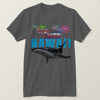 HAWAII NYE POLYNESIAN TRIBAL HUMPBACK FIREWORKS T SHIRT