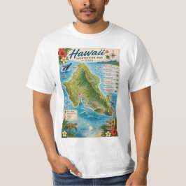 Hawaii Oahu Karta T Shirt