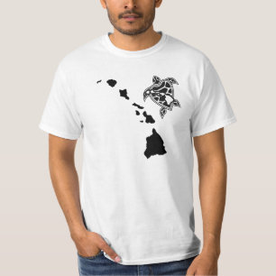 Hawaii öar kedjar - den Hawaii sköldpaddan Tee Shirt