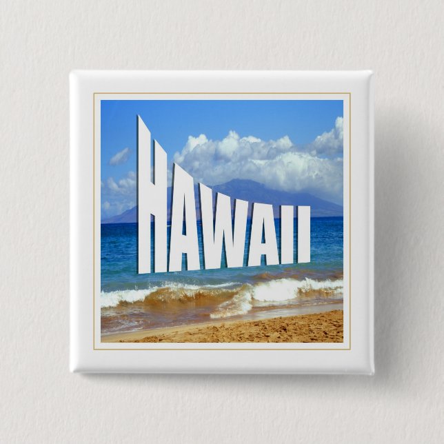 Hawaii öar knapp (Framsida)