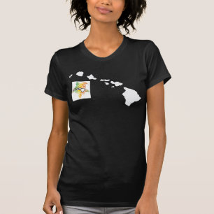 Hawaii öar och sköldpadda t-shirt