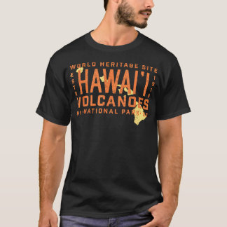 Hawaii öar Resekarta Hawaii vulkaner T Shirt