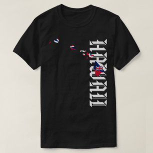 HAWAII ÖARNA HI Flagga T Shirt