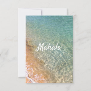 Hawaii Ocean Aloha Heart Sticker Napkins Tack Kort