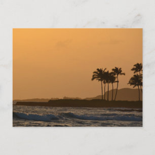 Hawaii Ocean Sunset Vykort