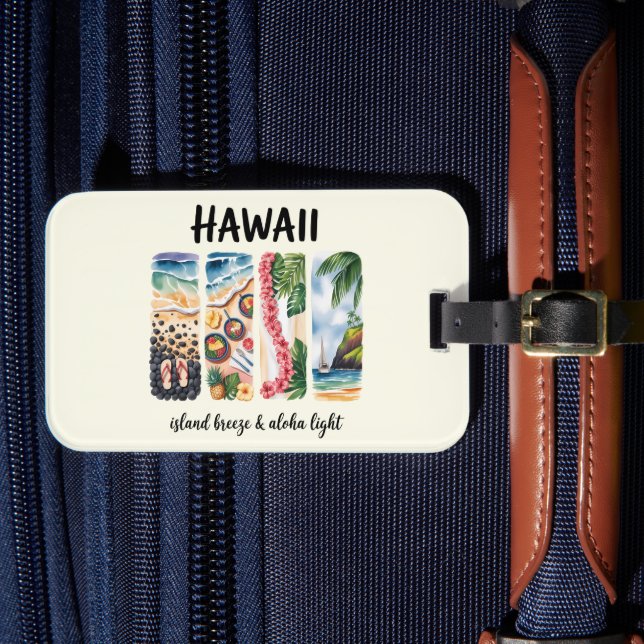 Hawaii - Ön Breeze & Aloha Light Bagagebricka (Framsida Insitu 4)