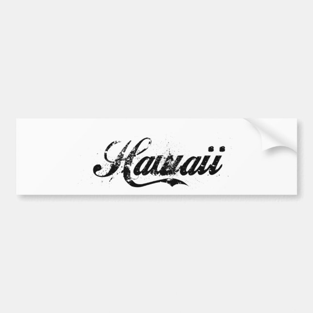 Hawaii-östen tvättat vintage bildekal (Framsidan)