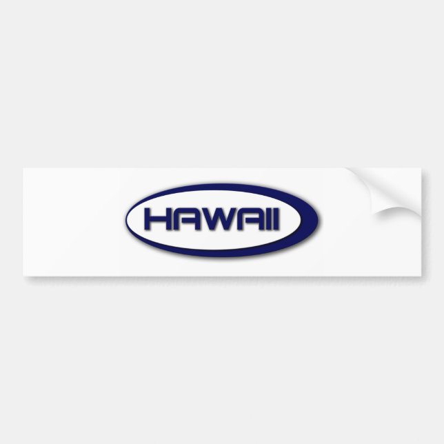 Hawaii Ovalbildekal Bildekal (Framsidan)