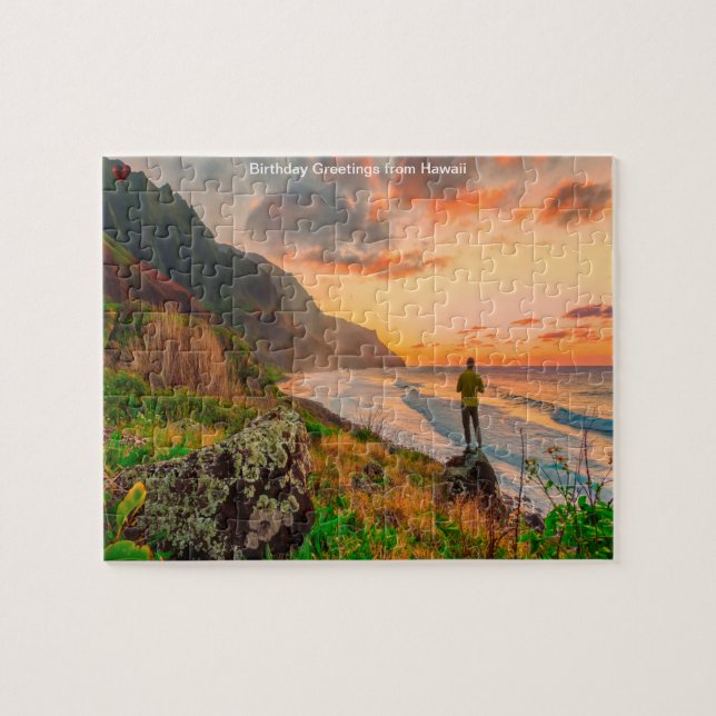 Hawaii Pacific Ocean Jigszle Puzzle Pussel (Horisontell)
