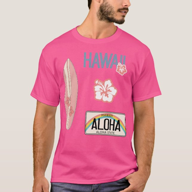 Hawaii Pack Rosa T Shirt (Framsida)