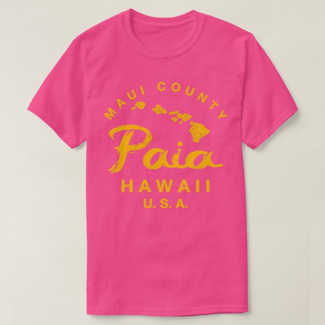 Hawaii Paia Maui Hawaiian Islands TShirt 9 T Shirt (Design framsida)