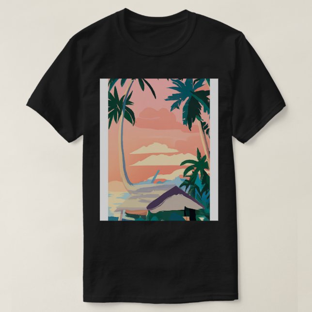 Hawaii Painting 1 T Shirt (Design framsida)