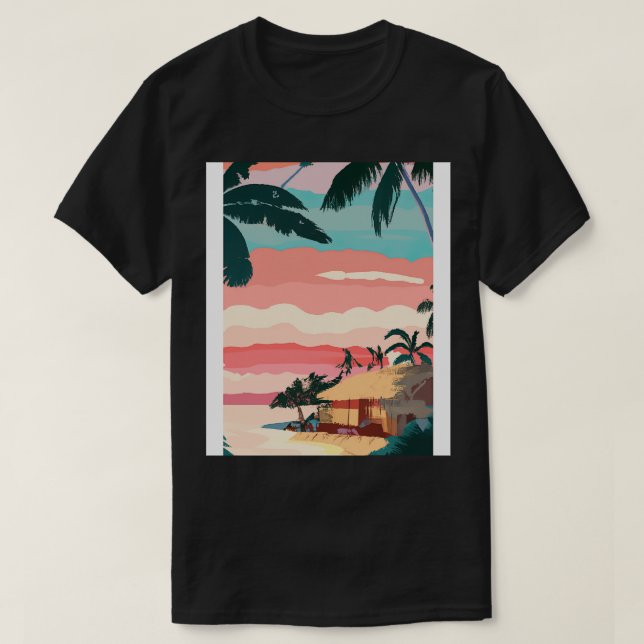 Hawaii Painting 2 T Shirt (Design framsida)