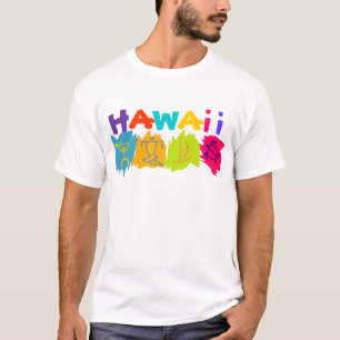 hawaii petroglyphs surfer honu canoe - Anpassad Tee Shirt