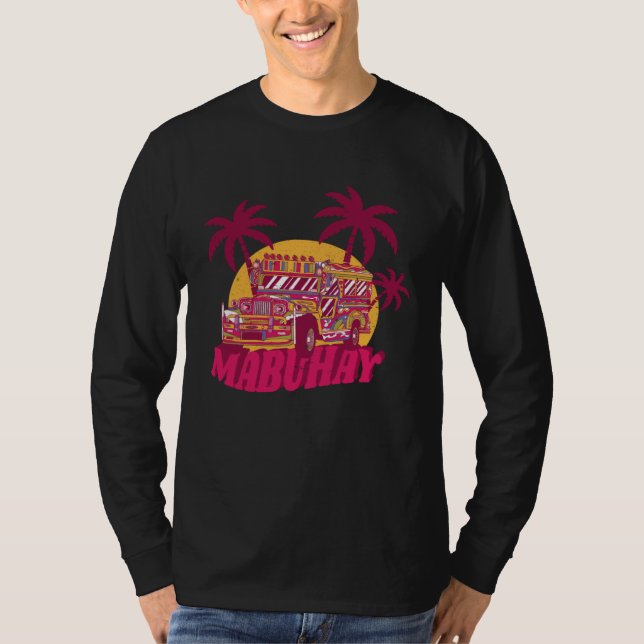 Hawaii Philipines bus coloured psy T Shirt (Framsida)