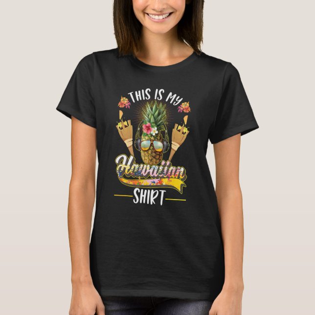 Hawaii Pineapple Holiday T Shirt (Framsida)