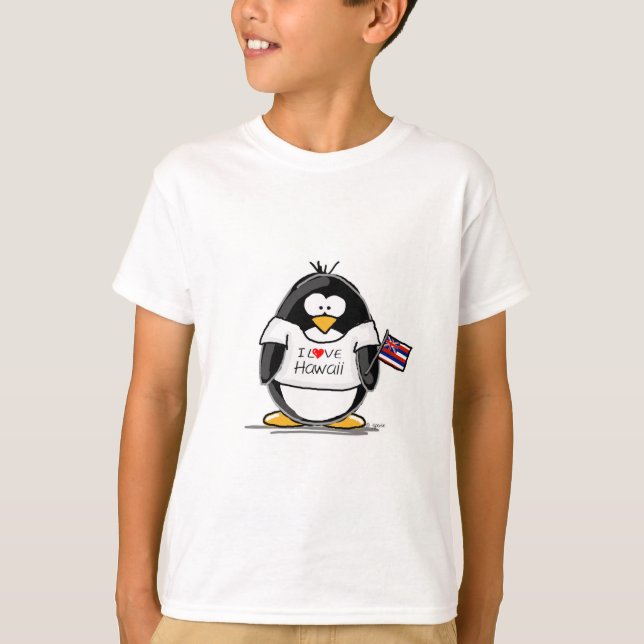 Hawaii pingvin t-shirt (Framsida)