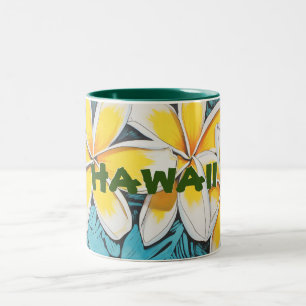 Hawaii Plumeria Two-Tone Mugg