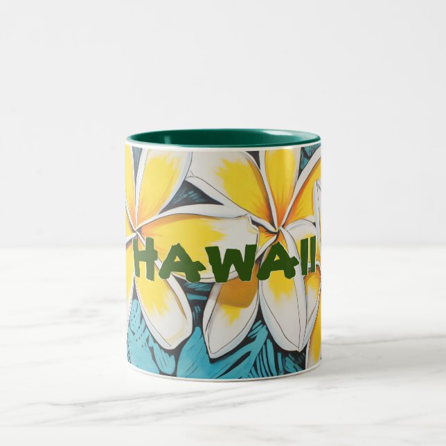 Hawaii Plumeria Two-Tone Mugg (Center)