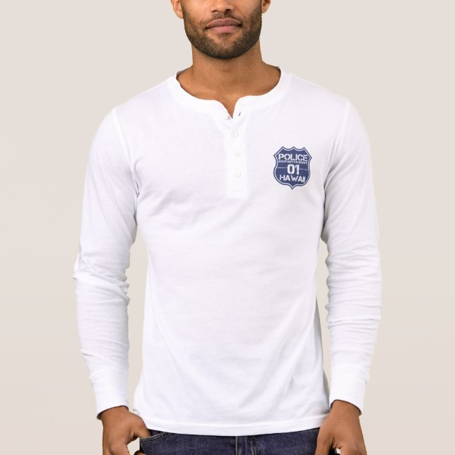 Hawaii Police Department Shield 01 Tee (Framsida)