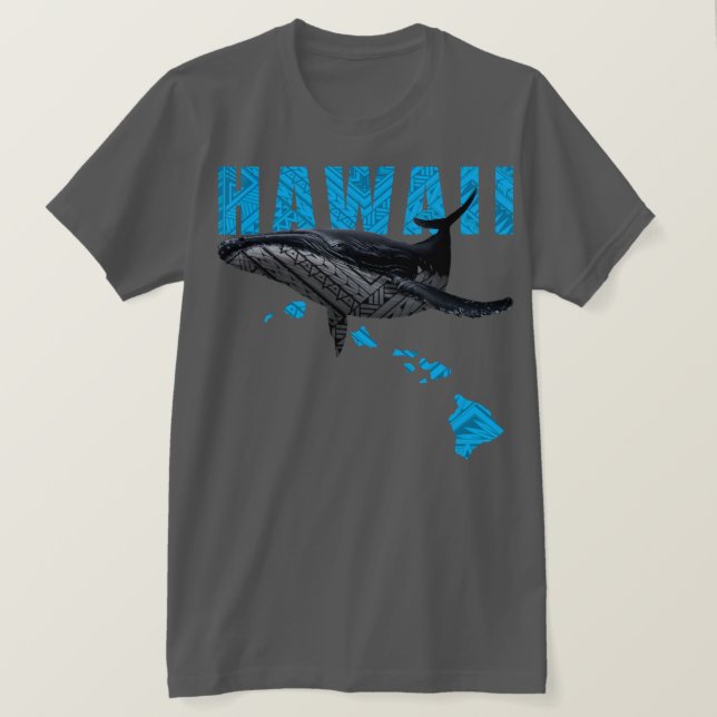 HAWAII POLYNESIAN TRIBAL HUMPBACK HAWAII ÖARNA T SHIRT (Design framsida)