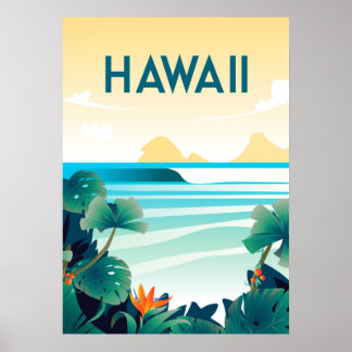 Hawaii Poster, Hawaii Wall Art Poster