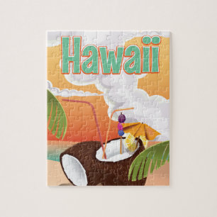 Hawaii poster semester på stranden pussel