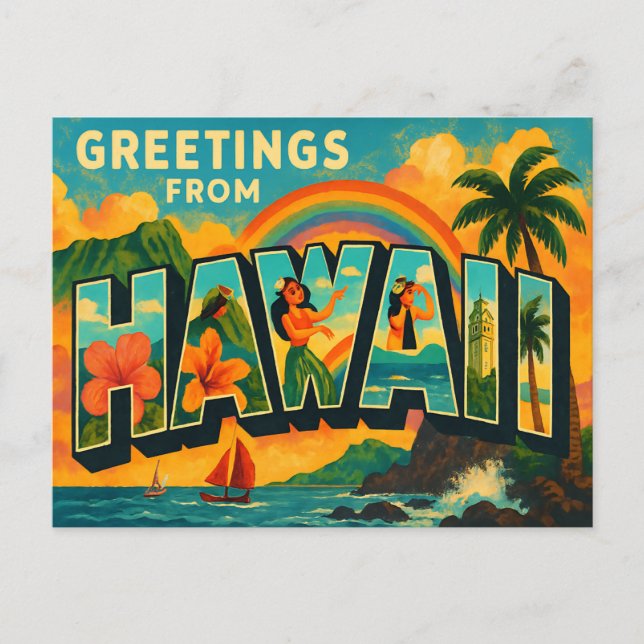 HAWAII Postkort Vykort (Framsida)