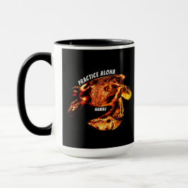 Hawaii Practice Aloha - Tribal Honu Lava Mugg