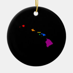 HAWAII PRIDE - .PNG JULGRANSPRYDNAD KERAMIK