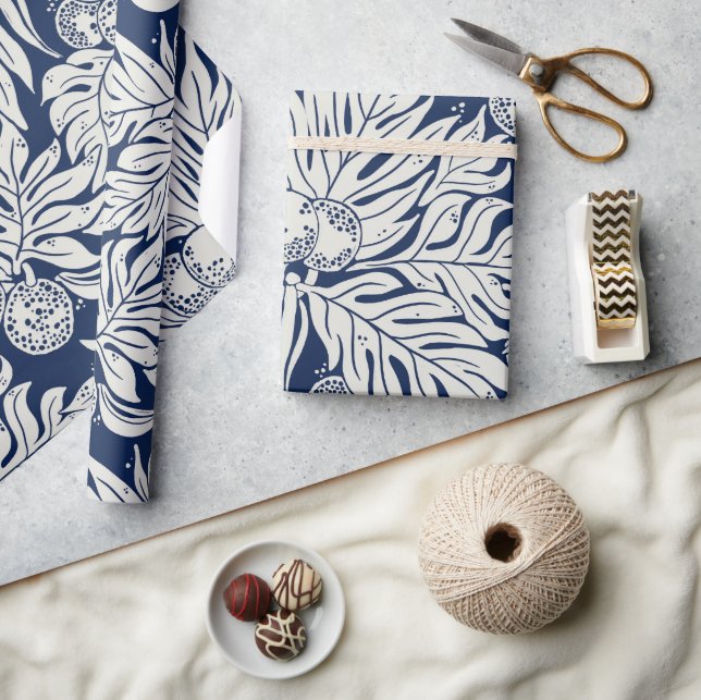 Hawaii print breadfrufrukt ulu mönster presentpapper (Hantverk)