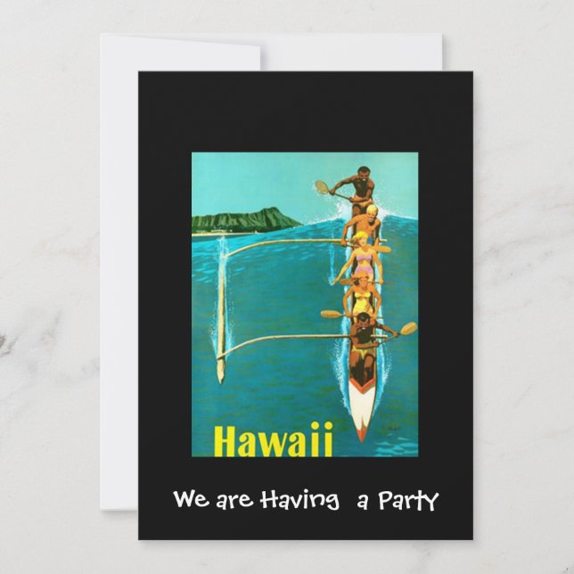 Hawaii Private Party-inbjudan Inbjudningar (Framsida)