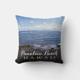 Hawaii Punalu'u Beach Scene Kudde