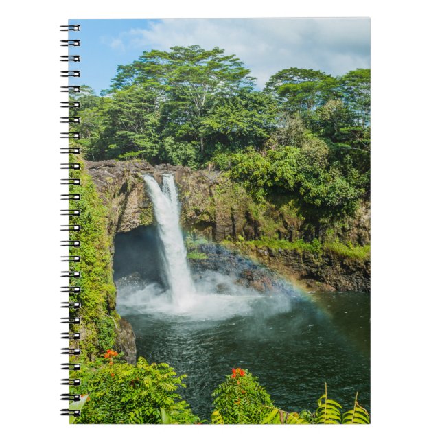 Hawaii, Rainbow Falls in Hilo Anteckningsbok (Framsidan)