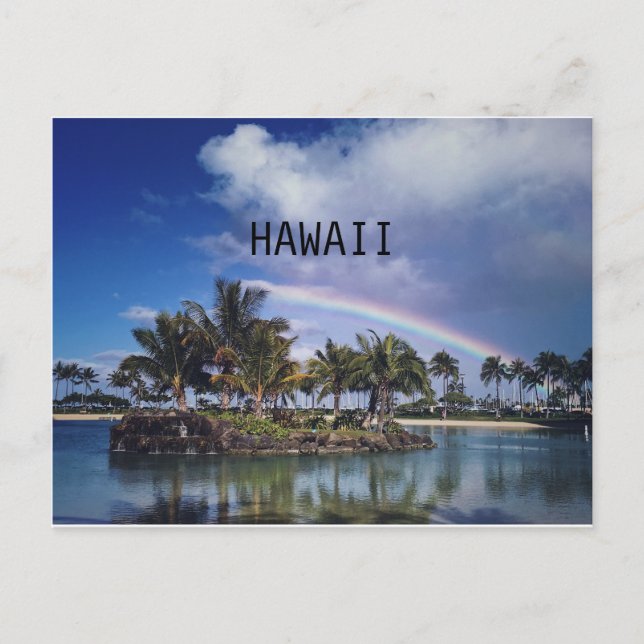 HAWAII RAINBOW POSTCARD VYKORT (Framsida)