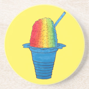 Hawaii Rainbow Shave Ice Frozen Dessert Hawaii Underlägg