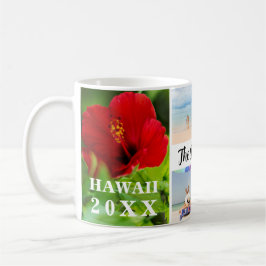 Hawaii Red Hibiscus 4 Fotofamiljen Namn Resa Kaffemugg