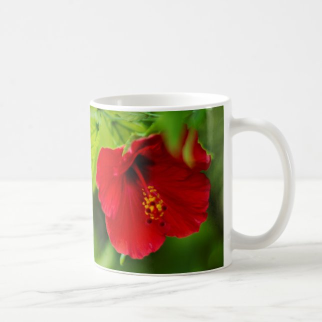 Hawaii Red Hibiscus Flower Kaffemugg (Höger)