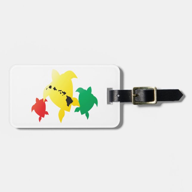 Hawaii Reggaesköldpaddor Bagagebricka (Horisontell Framsida)