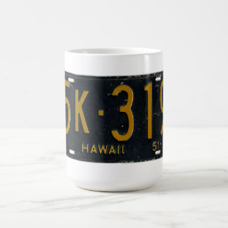 Hawaii registreringsskylt 1951 kaffemugg