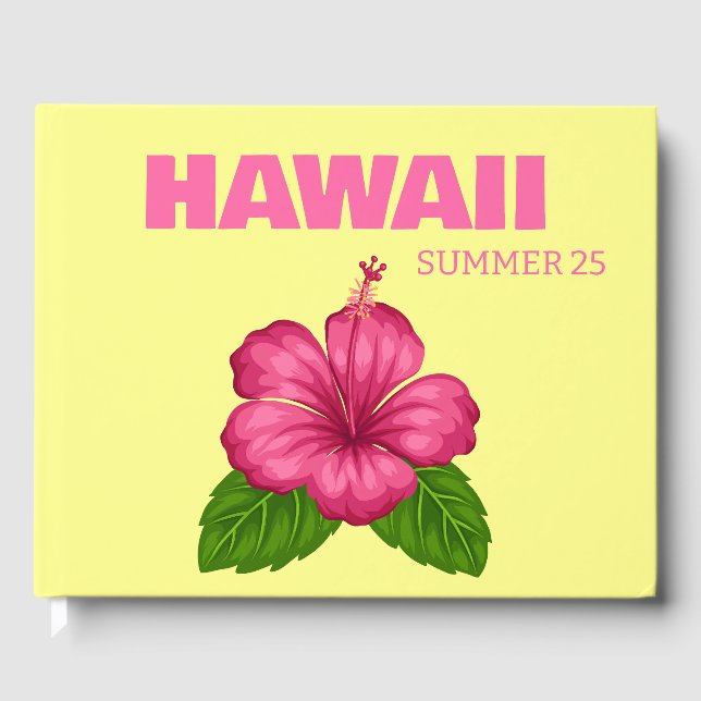 Hawaii resebok för soffbordet gästböcker (Framsida)