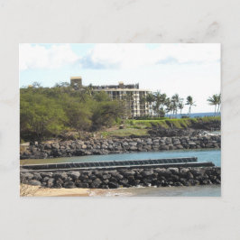 Hawaii-resort på stranden vykort