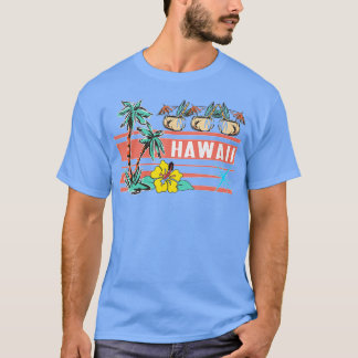 Hawaii Retro Vintage 50s 60-tal Tiki Stil Hawaiian T Shirt