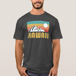 Hawaii Retro Vintage Hawaii Mountain Souvenir Gift T Shirt
