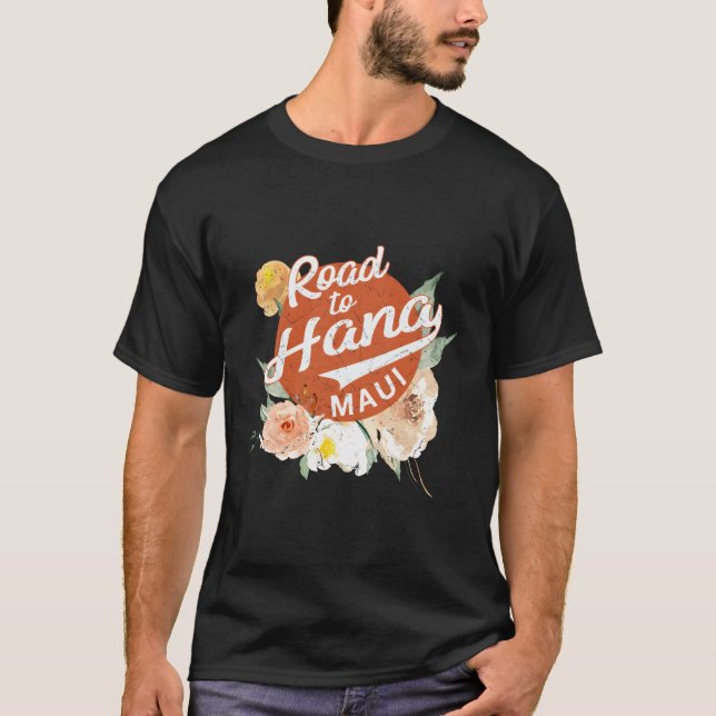 Hawaii Road to Hana Maui Hawaiian T Shirt (Framsida)